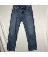 Tommy Hilfiger 85 Jeans Men&#39;s 31x30 Slim Fit Straight Leg Distressed Blu... - $23.31 CAD