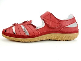 Spring Step Surpass Mary Jane Strap Sandal Red Leather Size 40 W US 9 W - £30.36 GBP