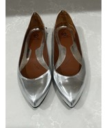 Alexander McQueen silver studded flats shoes 39 US 8.5 - $2,573.06 MXN