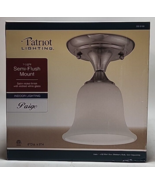 Patriot Lighting® Paige Satin Nickel 1-Light Semi-Flush Mount Ceiling Light - $40.73 CAD