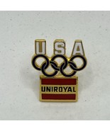 Uniroyal Tires USA US Olympics Sponsor Enamel Lapel Hat Pin - $5.95