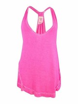 We The Free OB564533 Free People Draped Racerback Tank Top Bright Pink ( S ) - £55.19 GBP