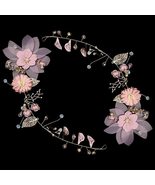2Pcs Romantic Accessories Headpiece Crown Hair Jewelry Purple Flower Tia... - £15.48 GBP