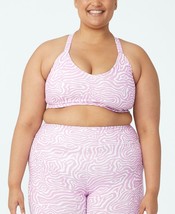 MSRP $30 Body BY Cotton On Trendy Plus Size Active Printed Bra ONLY Pink Size 14 - £12.37 GBP