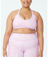MSRP $30 Body BY Cotton On Trendy Plus Size Active Printed Bra ONLY Pink... - $15.67