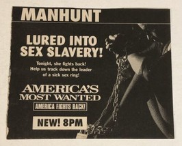America’s Most Wanted Tv Guide Print Ad John Walsh Lured Into Sex Slavery TPA17 - £4.65 GBP