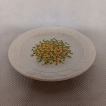 Homer Laughlin Garden Bread Plate Yellow Floral 6.25&quot; - £10.35 GBP