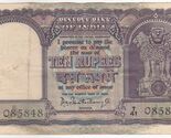 P. C. Bhattachariya Señal India, 10 Rupias, Gran Tamaño Barco Tema Bille... - $20.02