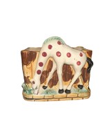 VINTAGE Giraffe Planter Vase Ceramic Japan Kitsch MCM Souvenir Illinois ... - $27.12 CAD