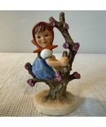Goebel Hummel Figurine #141 3/0 Apple Tree Girl 4in Tall Germany Red Scarf - $22.50