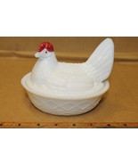 Vintage Westmoreland Milk White Glass Hen on Nest Covered Candy Nut Dish... - £19.92 GBP