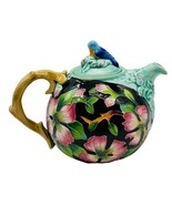 Blue Sky Ceramics Teapot Dogwood Bluebird Pattern 2005 Floral Jeanette M... - £29.42 GBP