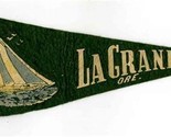 La Grange Oregon 15 Inch Felt Pennant Sail Boat 1930&#39;s - $74.36