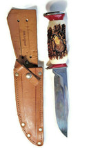 Vintage German Hunting Knife Original Sheath Decora Solingen D.G.G.M Fixed Blade - £88.96 GBP