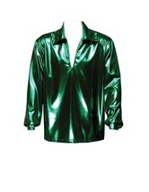 Men&#39;s Disco Shirt Theatrical Quality, Green, Large - £54.10 GBP+