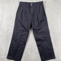 St. John&#39;s Bay Mens Black Classic Fit Slash Pocket Chino Pants Size 38x30 - £19.94 GBP