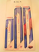 Lenox VARIETY Reciprocating Saw Blades (3) Different length 6" 8" and 9" USA NEW - $25.30