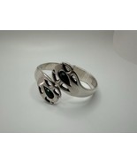 Vintage Beautiful Mexico Sterling Silver Malachite Hinged Bracelet 2.5” ... - €107,08 EUR