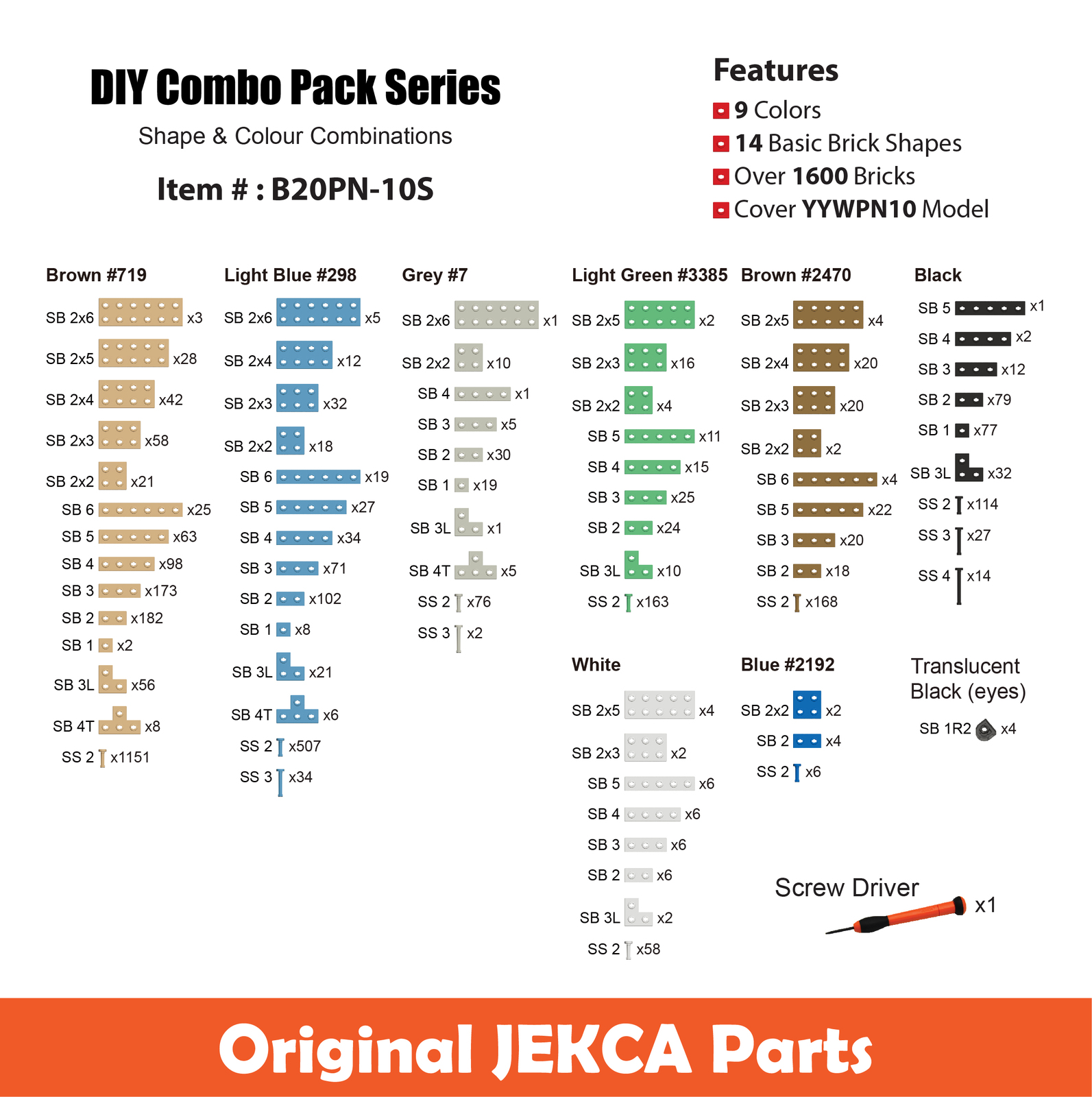 Pig-Pen (Peanuts) Brick Sculpture (JEKCA Lego Brick) DIY Kit Item image 3