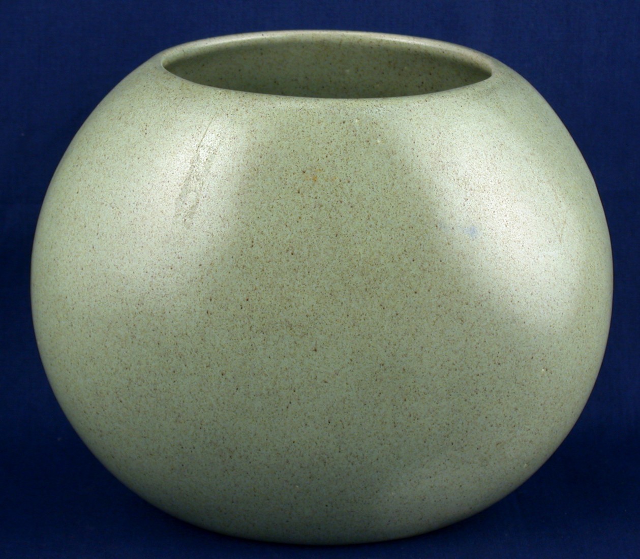 Haeger Pottery Oval Vase Speckled Sage Green Matte Finish Planter Item image 2