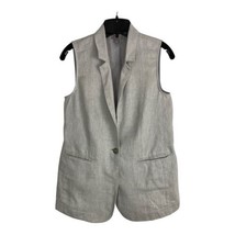 J Jill Womens Shirt Adult Size XS Gray Silver Sparkle Blazer Jacket Pockets - £27.91 GBP