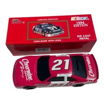 Morgan Shepherd #21 Ford Cheerwine Racing Champions Die Cast Bank 1994 - $16.99