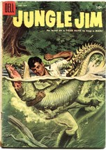 Jungle Jim #5-DELL--ALLIGATOR Terror COVER--BENGAL Tiger STORY- 1955 - $61.11