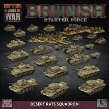 British Starter Force Desert Rats Squadron Flames of War BRAB13 Battlefront - £131.72 GBP
