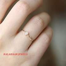 Minimalist Diamond Ring Gold | Royal Luxury Elegant Gold Wedding Ring | Also in  - £81.51 GBP