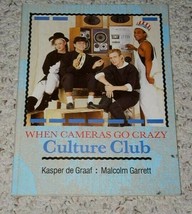 Culture Club When Cameras Go Crazy Softbound Book Vintage1983 de Graaf G... - $24.99