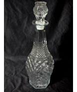 Vintage Anchor Hocking WEXFORD Pattern 32 Ounce, 14.5&quot; Decanter Bottle &amp;... - $310.60 MXN
