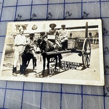 Vintage RPPC Rio Grand Valley Texas Mexicans Donkey Cart 1920s / 30s - $275.49 MXN