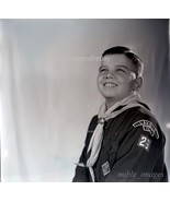 1950&#39;s Husky Cub Scout 26 Lansing IL Photo B&amp;W Negative - £2.72 GBP