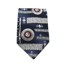 Via Veneto Mens Dress Tie 100% Silk Blue  Business Accessory Collection Gift - £15.63 GBP