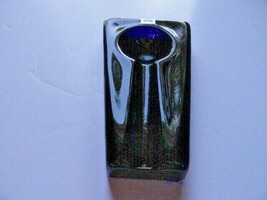 Comoy's  of London Heavy Blue Glass  Ashtray  Made in Italy  8 3/8 " L x 5 " image 9