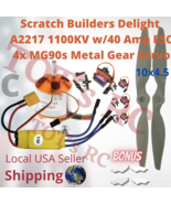 A2217 1100kv | 40AMP ESC 40a ESC 4s ESC MG90s Mini Servos  w/ 10x4.5 PROP - $52.24 CAD