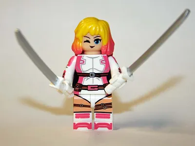 PLTOYS Gwenpool V2 Gwen Stacy Marvel Deadpool Minifigure Toys - £4.51 GBP