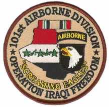 Army 101ST Airborne Screaming Eagles Oif Operation Iraqi Freedom 4&quot; Patch - £23.16 GBP