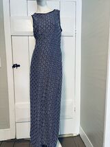 Vintage Y2K R Wear Rampage Women’s Gown Dress Medium Blue Long Stretch - $29.88
