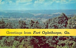 Greetings From Fort Oglethorpe Georgia Cartolina - £5.42 GBP