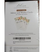 (50-Pk) Bliss Collections Advice and Wishes Cards Blush Floral 4&quot; x 6&quot; - $17.58 CAD