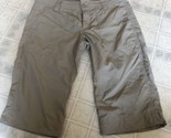 The North Face tan Ripstop Inner waist Drawstring Nylon Hiking Shorts Sz 8 - $31.18