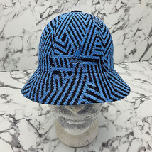 Kangol Virtual Grid Blue Black Bermuda Print Casual Bucket Hat NWT - $98.00
