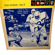 VTG  San Diego Chargers vs Oakland Raiders AFL August 16, 1969 - $222.74