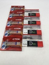 Lot Of 9 Tdk D90 Normal Bias Cassette Tapes 90 Min New Factory Sealed! - £16.40 GBP