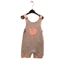 Baby Girl Overalls Size 18-24 Months Love Baby NWT Gray Color Pockets Snaps - £7.76 GBP