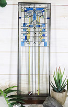 Ebros Frank Lloyd Wright Waterlilies Stained Glass Art Wall Decor Plaque... - $87.99