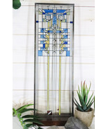 Ebros Frank Lloyd Wright Waterlilies Stained Glass Art Wall Decor Plaque... - €75,32 EUR