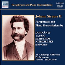 Strauss II, J - Paraphrases and Piano Transcriptions  - $15.00