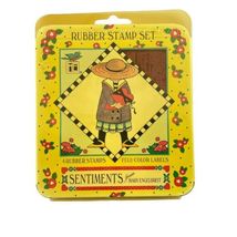 Vintage Mary Engelbreit Sentiments Rubber Stamp Set - $19.27